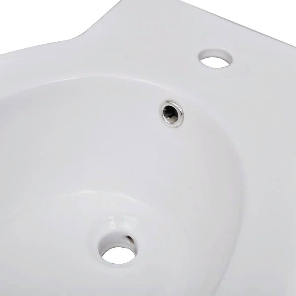  Toiletten & Bidet Set Weiß Keramik