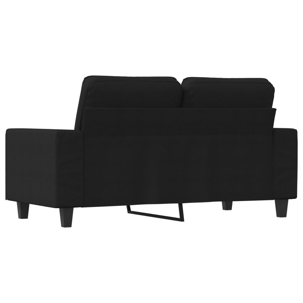  2-Sitzer-Sofa Schwarz 120 cm Stoff