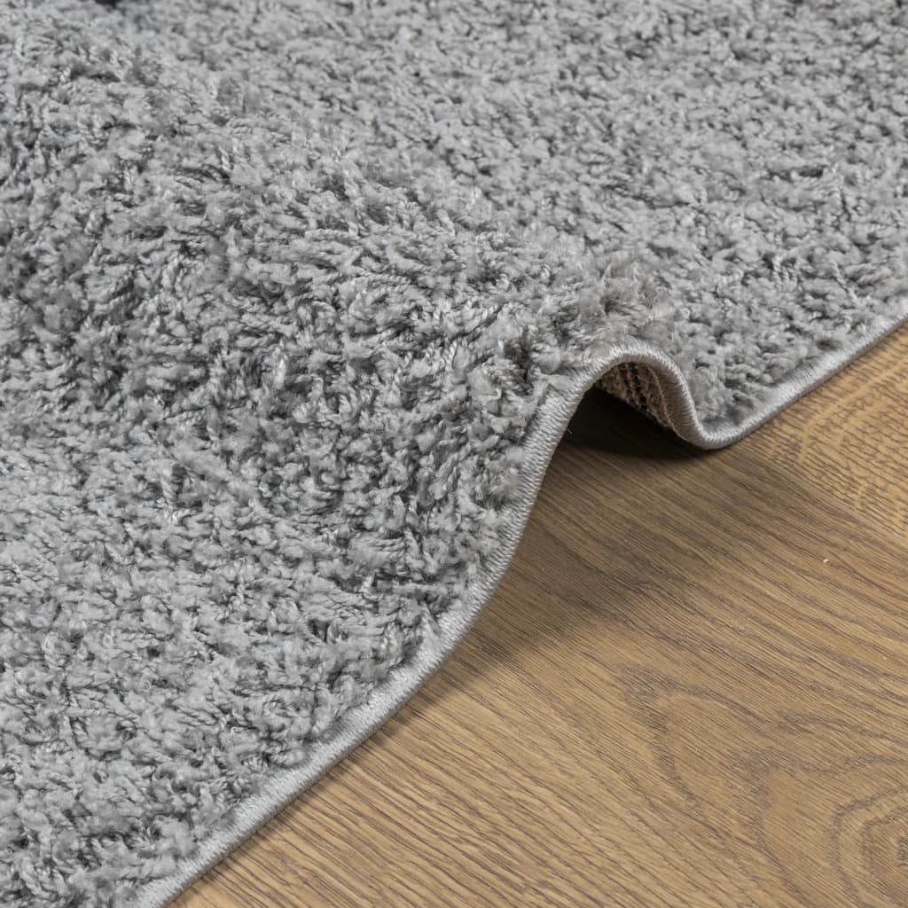  Shaggy-Teppich PAMPLONA Hochflor Modern Grau 80x150 cm