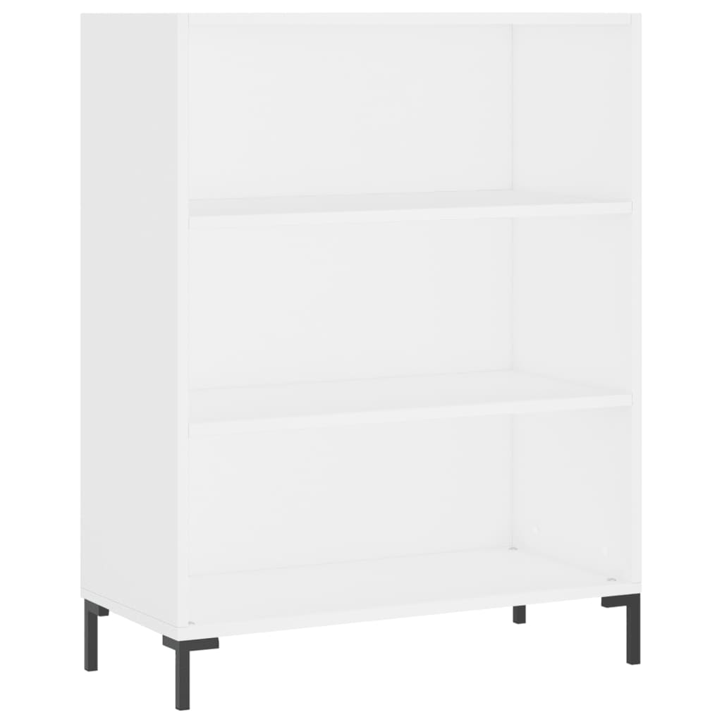  Bücherregal Weiß 69,5x32,5x90 cm Holzwerkstoff