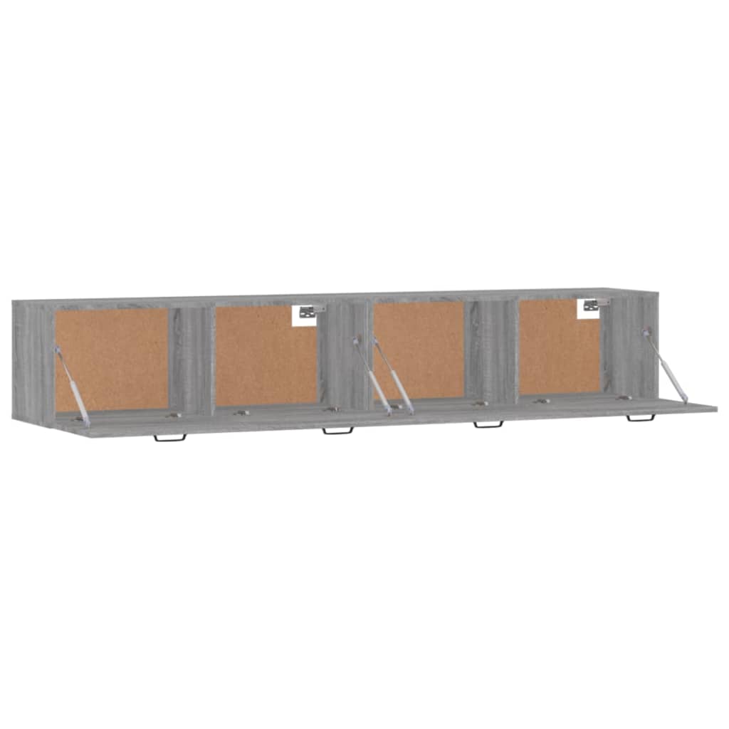  Wandschränke 2 Stk. Grau Sonoma 100x36,5x35 cm Holzwerkstoff