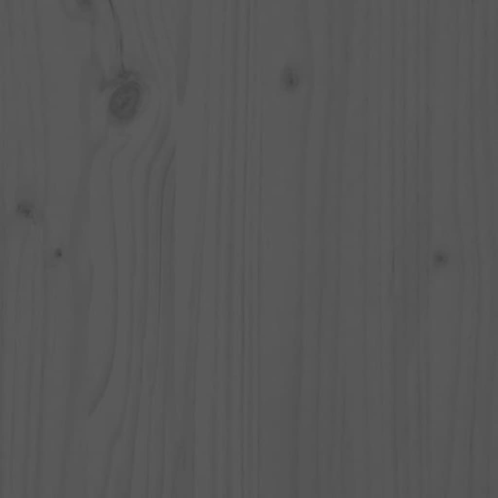  Massivholzbett Grau 120x190 cm