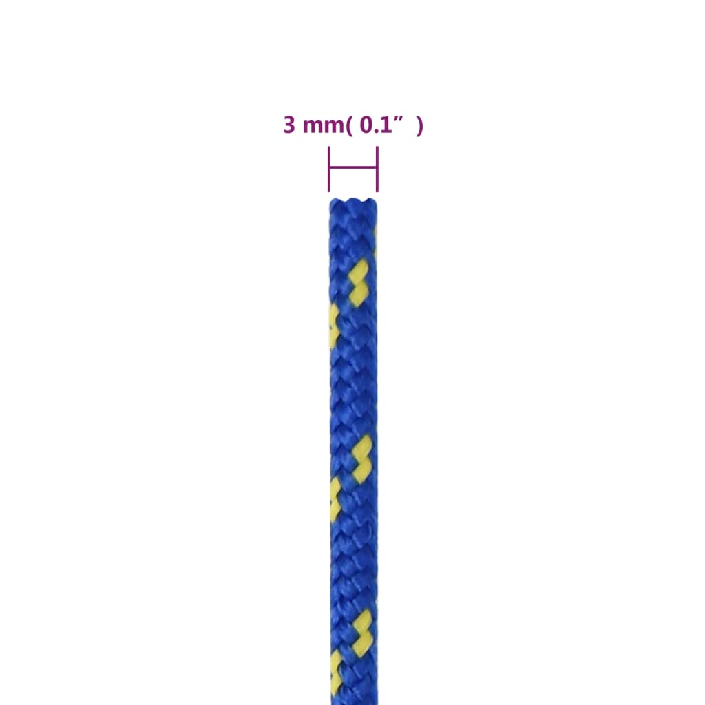  Bootsseil Blau 3 mm 500 m Polypropylen