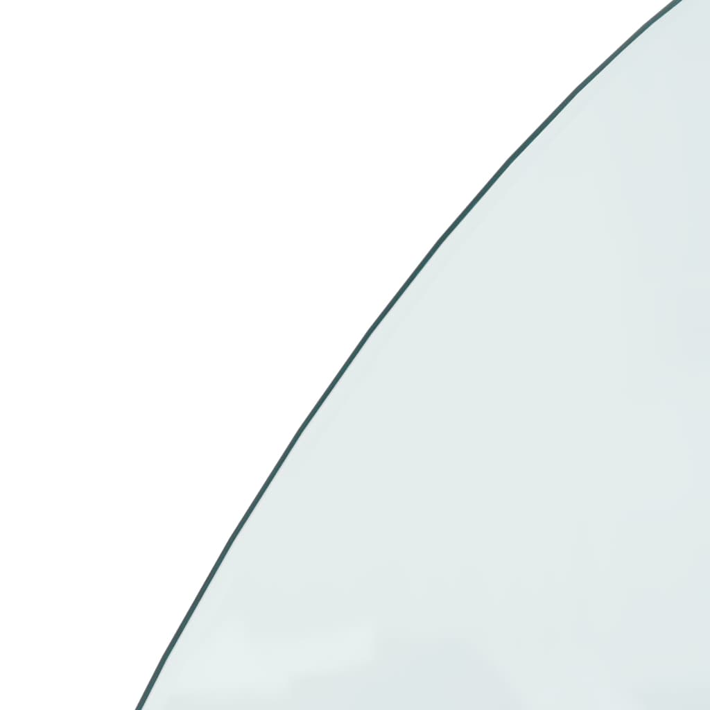  Funkenschutzplatte Glas Halbrund 1200x600 mm