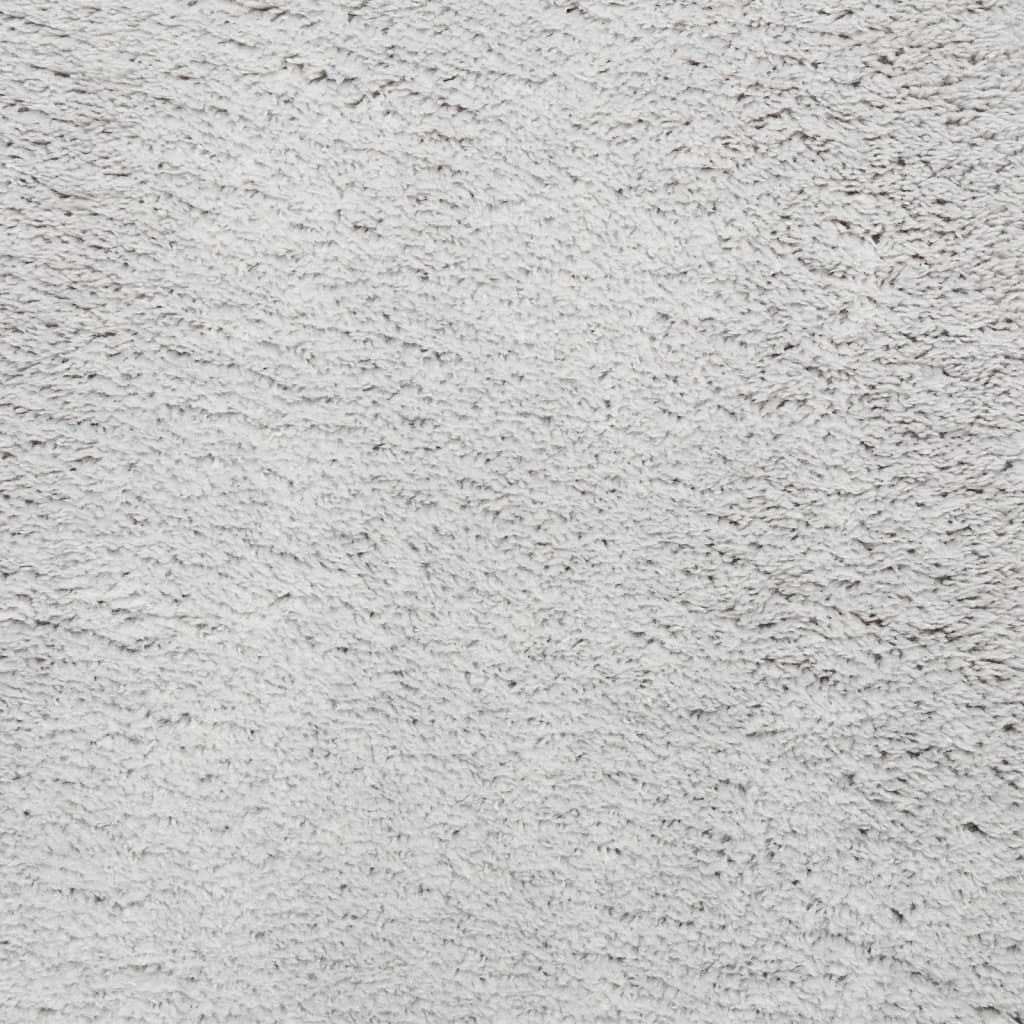  Teppich HUARTE Kurzflor Weich und Waschbar Grau 80x200 cm