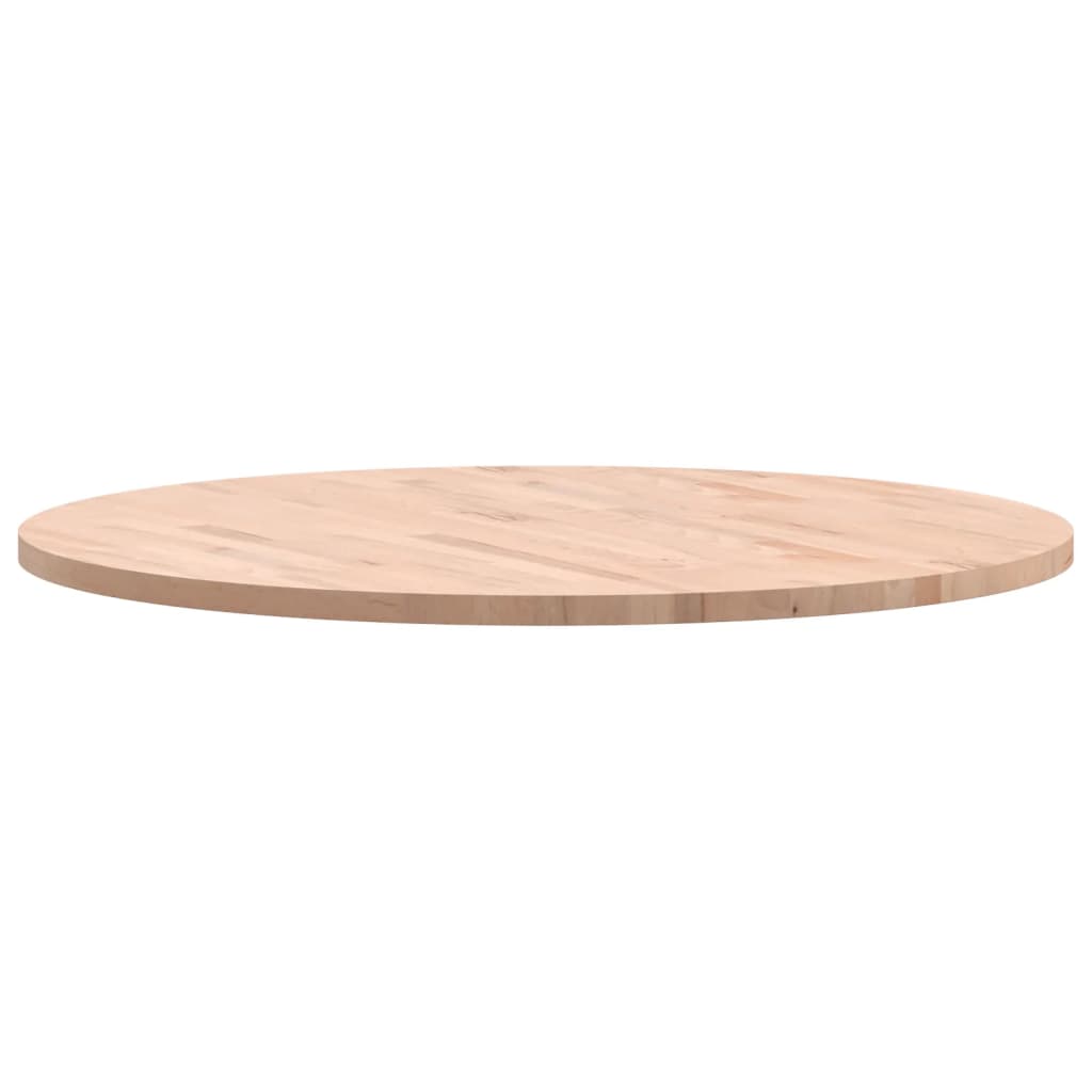  Tischplatte Ø90x2,5 cm Rund Massivholz Buche
