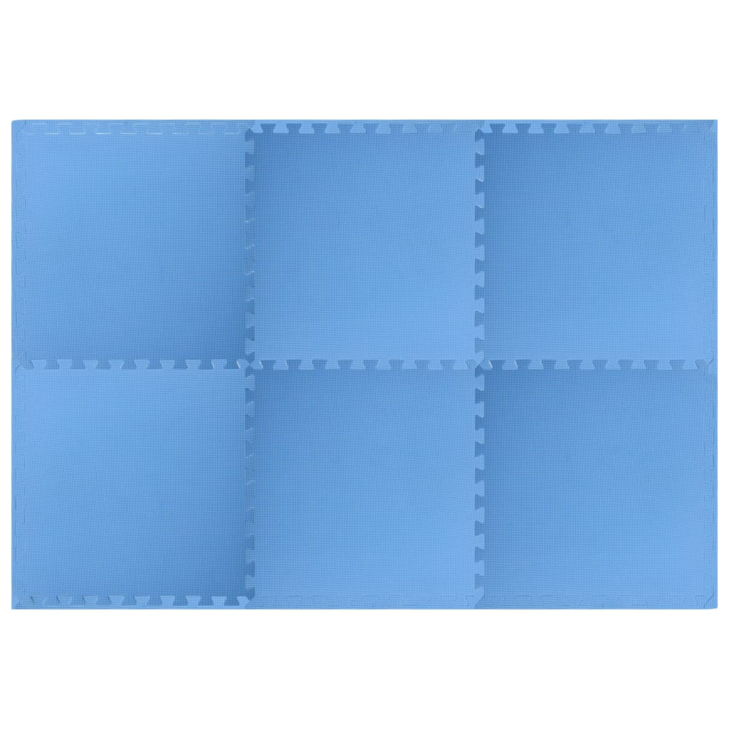  Bodenmatten 6 Stk. 2,16 m² EVA-Schaumstoff Blau