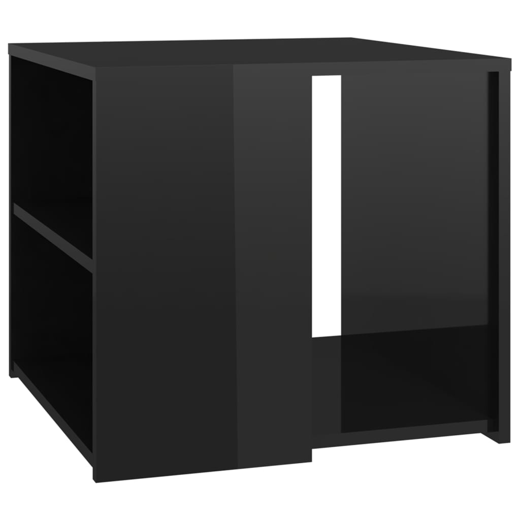  Beistelltisch Hochglanz-Schwarz 50x50x45 cm Holzwerkstoff