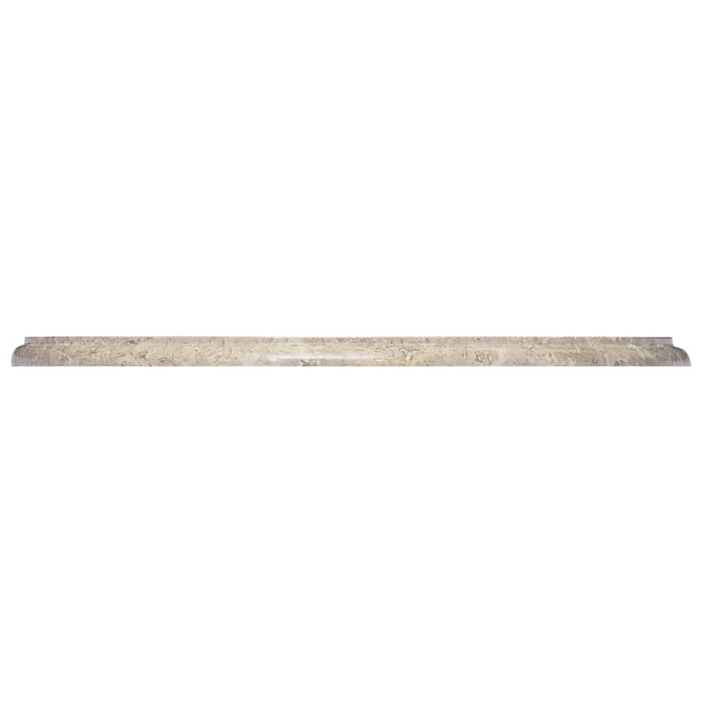  Tischplatte Grau Ø60x2,5 cm Marmor