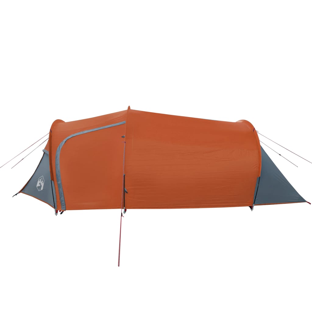  Campingzelt 2 Personen Grau und Orange Wasserfest