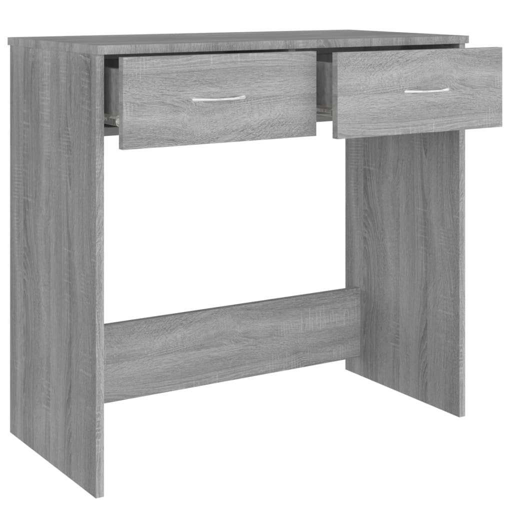  Schreibtisch Grau Sonoma 80x40x75 cm Holzwerkstoff