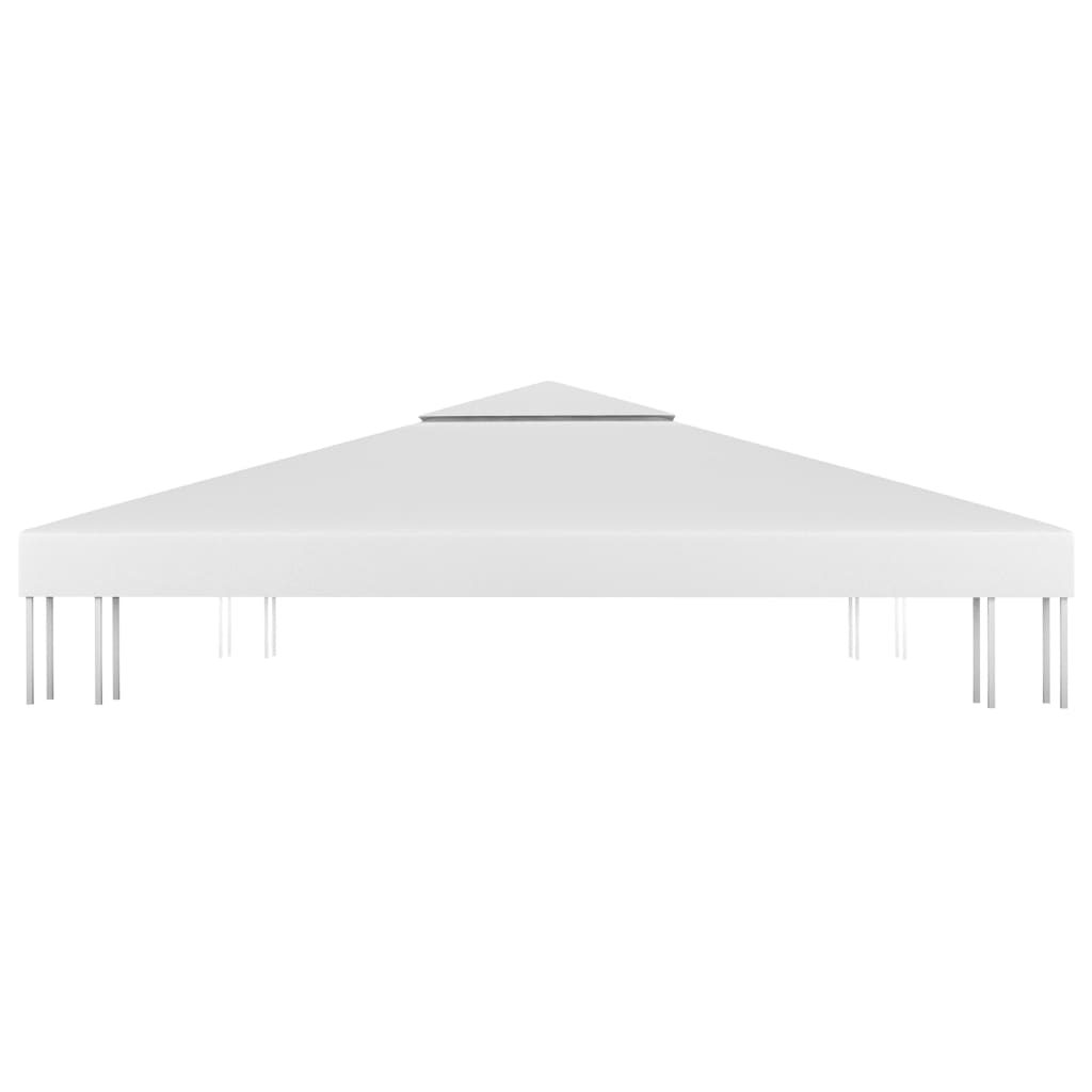  Pavillon-Dachplane mit Kaminabzug 310 g/m² 4x3 m Weiß