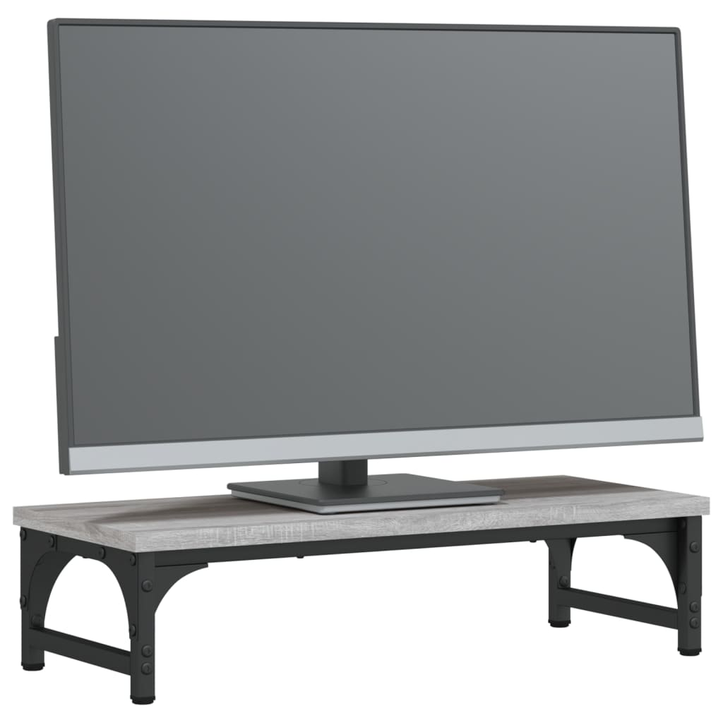  Monitorständer Grau Sonoma 55x23x14 cm Holzwerkstoff