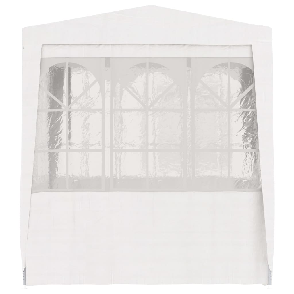  Profi-Partyzelt mit Seitenwänden 2×2m Weiß 90 g/m²