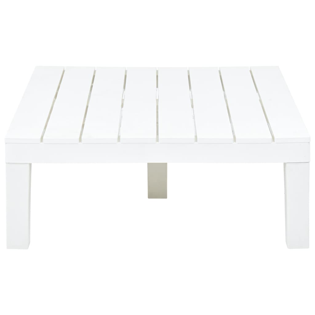  Gartentisch Weiß 78 x 78 x 31 cm Kunststoff