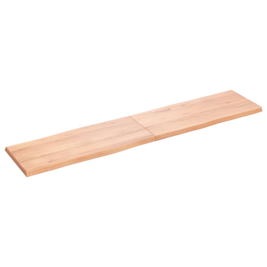  Tischplatte 180x40x(2-4) cm Massivholz Behandelt Baumkante