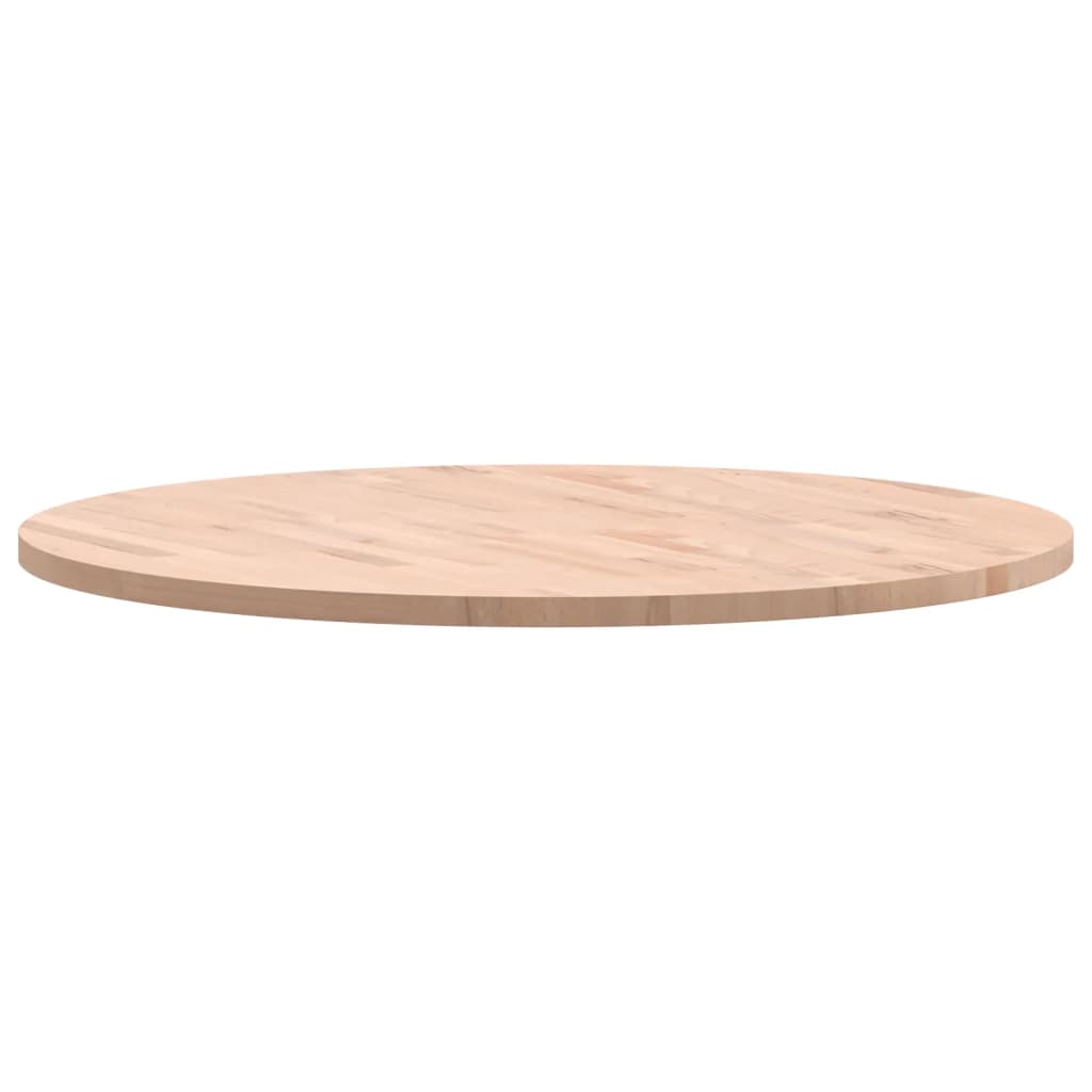  Tischplatte Ø90x2,5 cm Rund Massivholz Buche