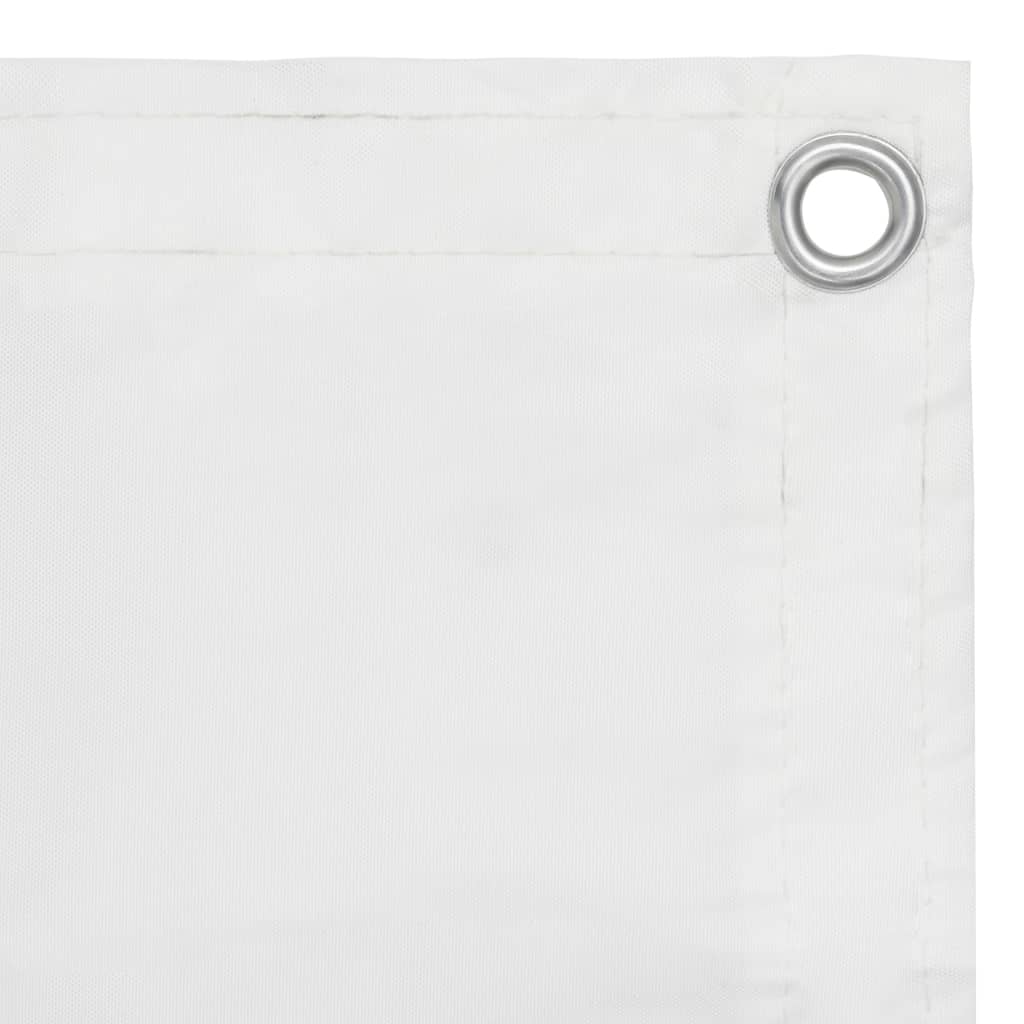  Balkon-Sichtschutz Weiß 75x400 cm Oxford-Gewebe