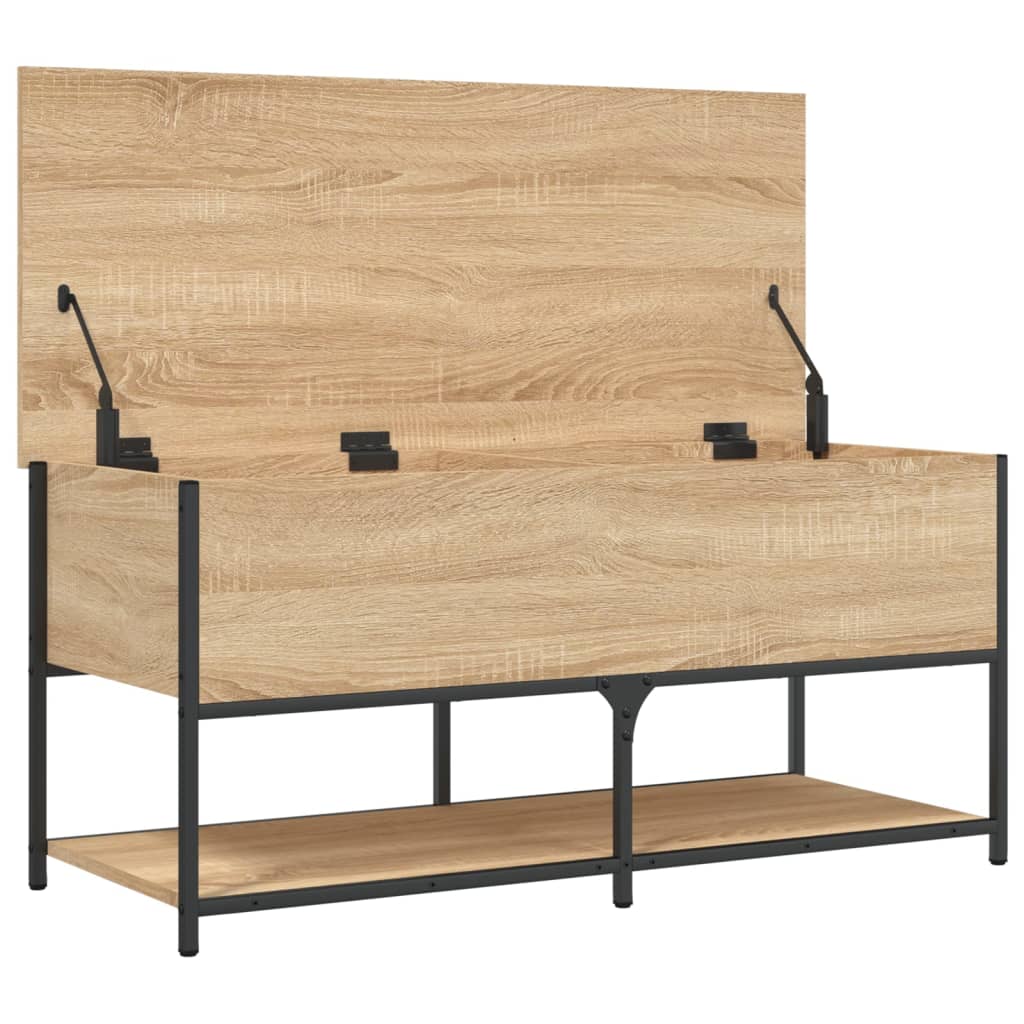  Sitzbank mit Stauraum Sonoma-Eiche 100x42,5x47 cm Holzwerkstoff