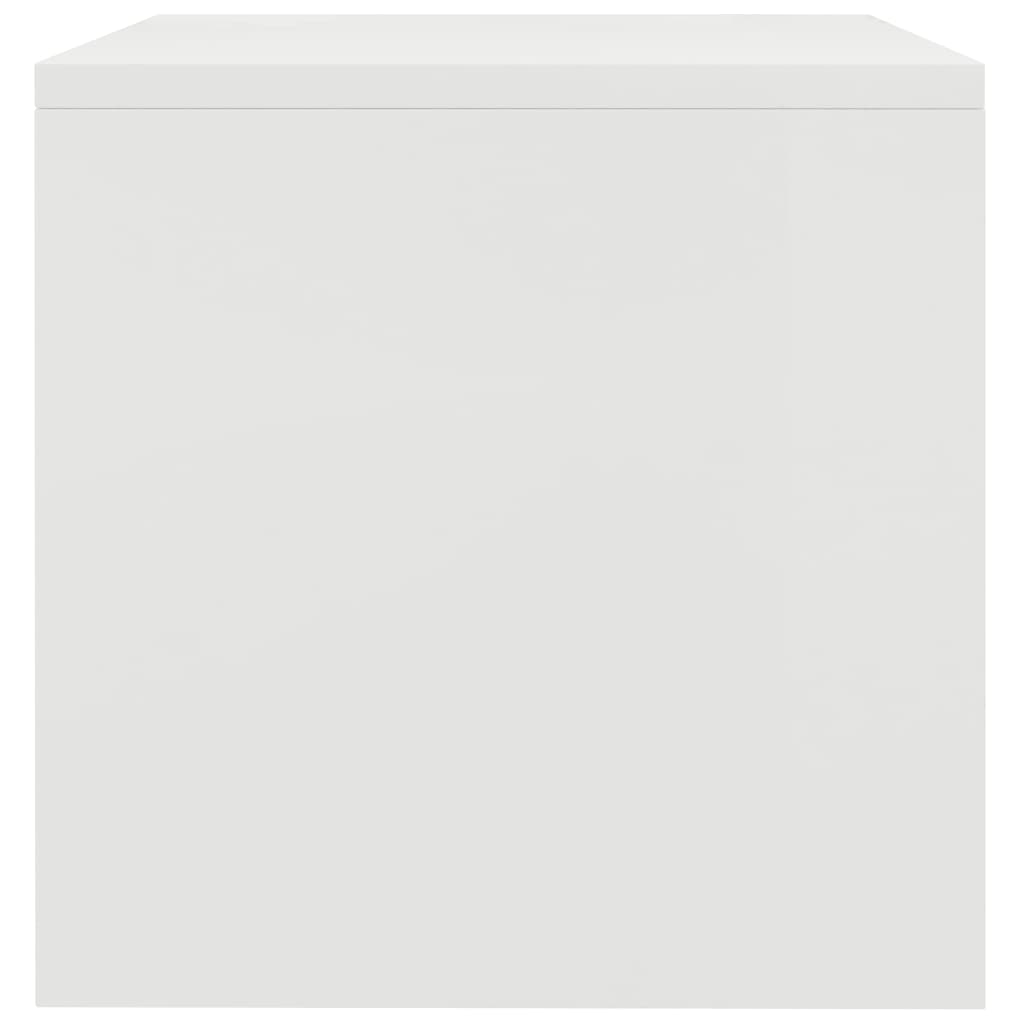  Nachttisch Weiß 40x30x30 cm Holzwerkstoff