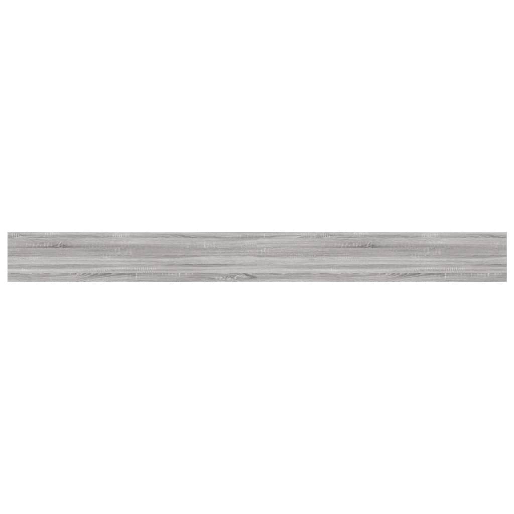 Wandregale 4 Stk. Grau Sonoma 100x10x1,5 cm Holzwerkstoff