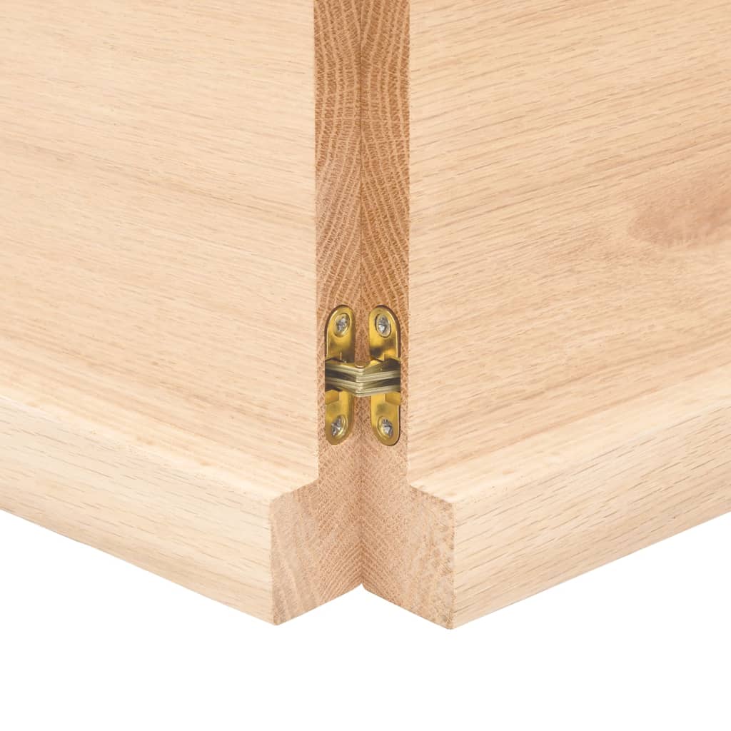  Tischplatte 200x50x(2-4) cm Massivholz Unbehandelt Baumkante