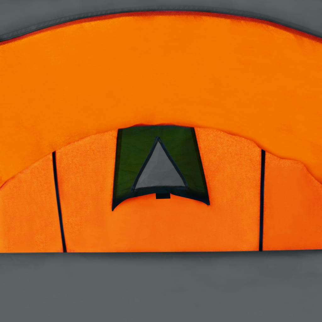  Campingzelt 4 Personen Grau und Orange