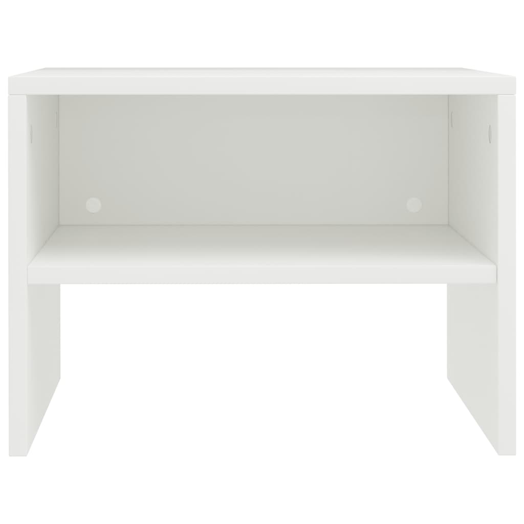  Nachttisch Weiß 40x30x30 cm Holzwerkstoff