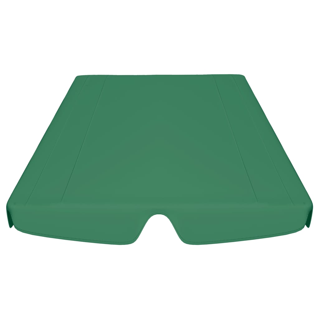  Ersatzdach für Hollywoodschaukel Grün 150/130x105/70 cm