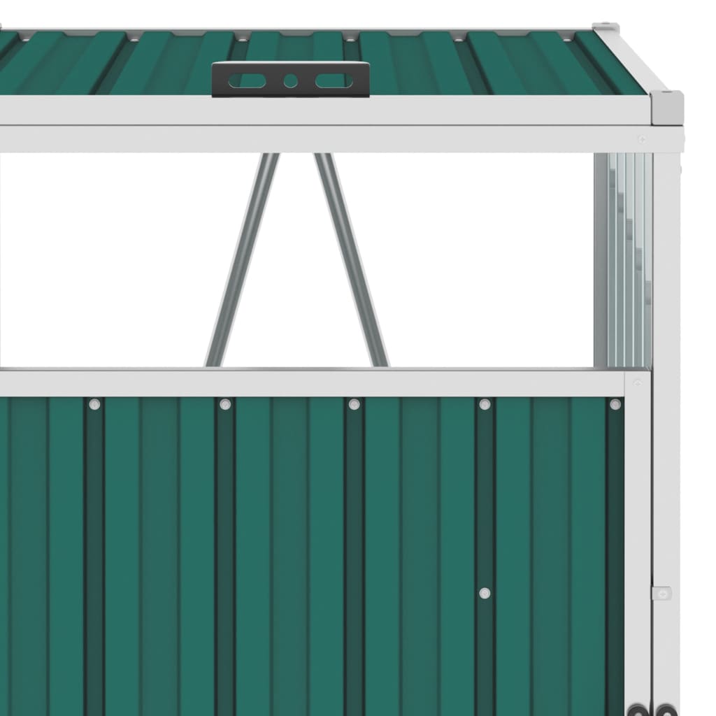  Mülltonnenbox Grün 72×81×121 cm Stahl