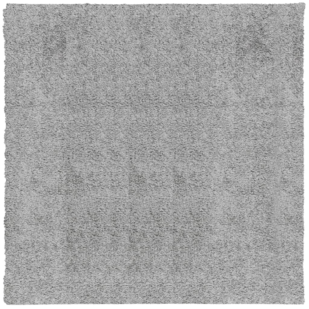  Shaggy-Teppich PAMPLONA Hochflor Modern Grau 200x200 cm