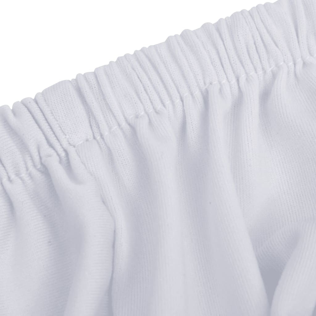  Stretch Sofahusse 2-Sitzer Weiß Polyester-Jersey  