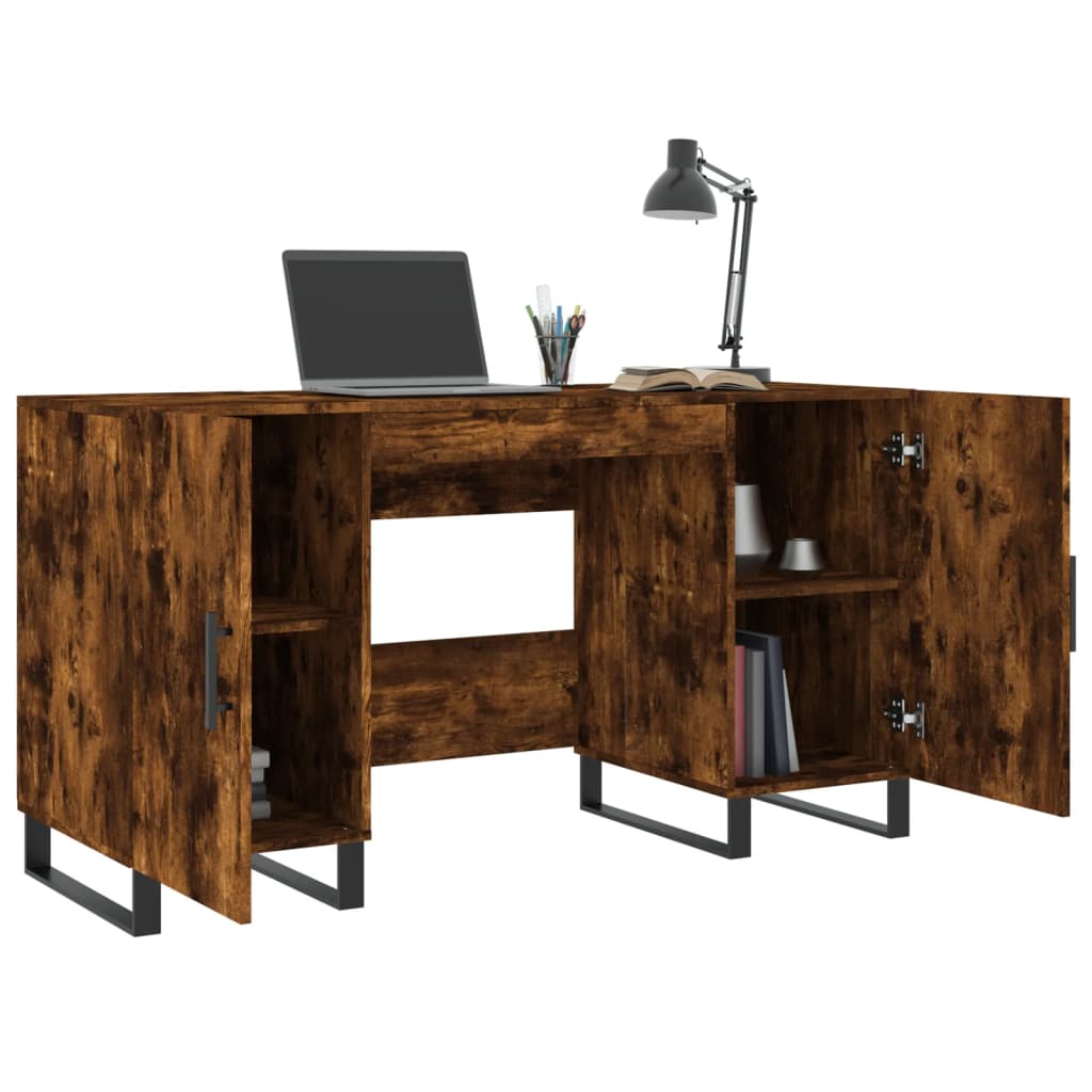  Schreibtisch Räuchereiche 140x50x75 cm Holzwerkstoff