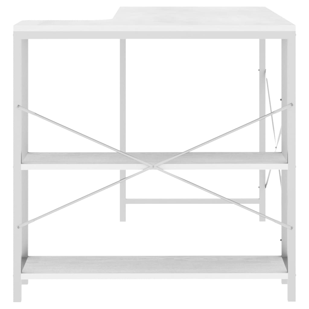  Computertisch Weiß 110x72x70 cm Holzwerkstoff