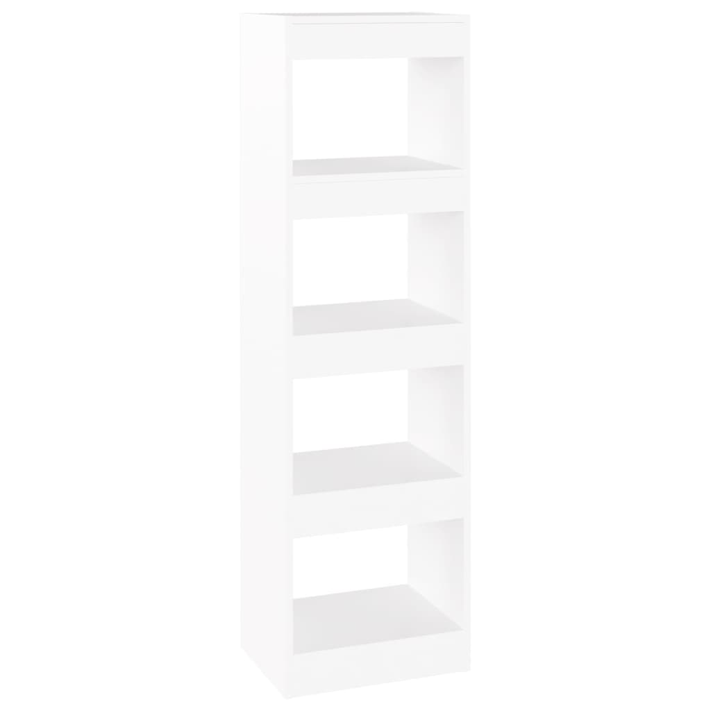  Bücherregal/Raumteiler Weiß 40x30x135 cm