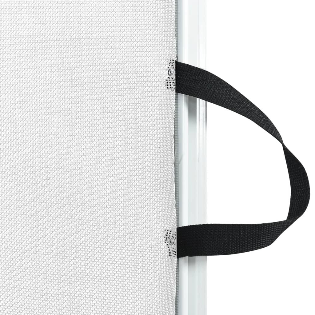  Haustier-Barriere Ausziehbar Weiß 82,5x125 cm