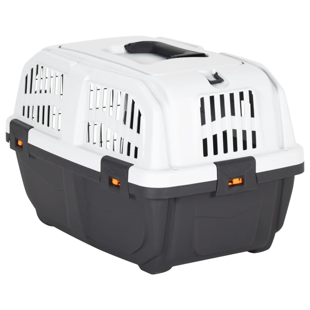  Transportbox für Haustiere Metalltür 48x31,5x31 cm Polypropylen