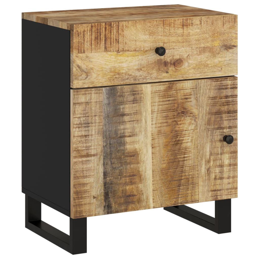  Nachttisch 50x33x60 cm Massivholz Mango & Holzwerkstoff