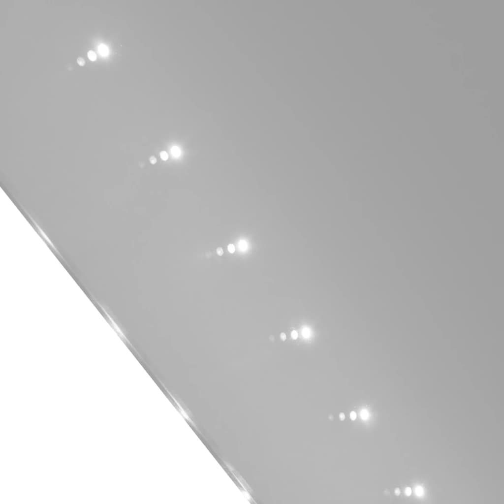  Badspiegel mit LED-Leuchten 100×60 cm