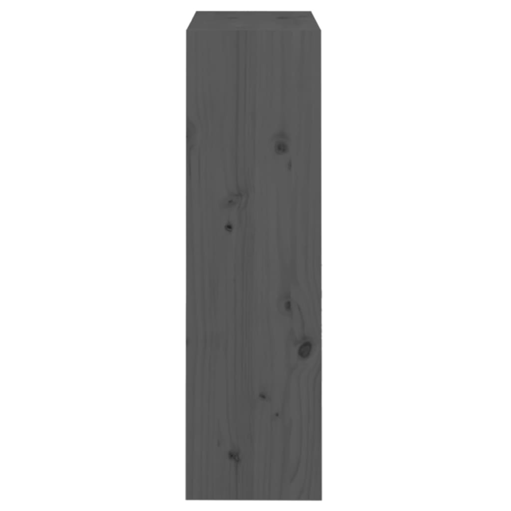  Bücherregal/Raumteiler Grau 60x30x103,5 cm Massivholz Kiefer
