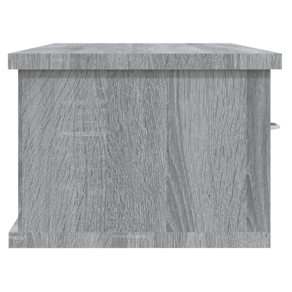  Wandschrank Grau Sonoma 88x26x18,5 cm Holzwerkstoff