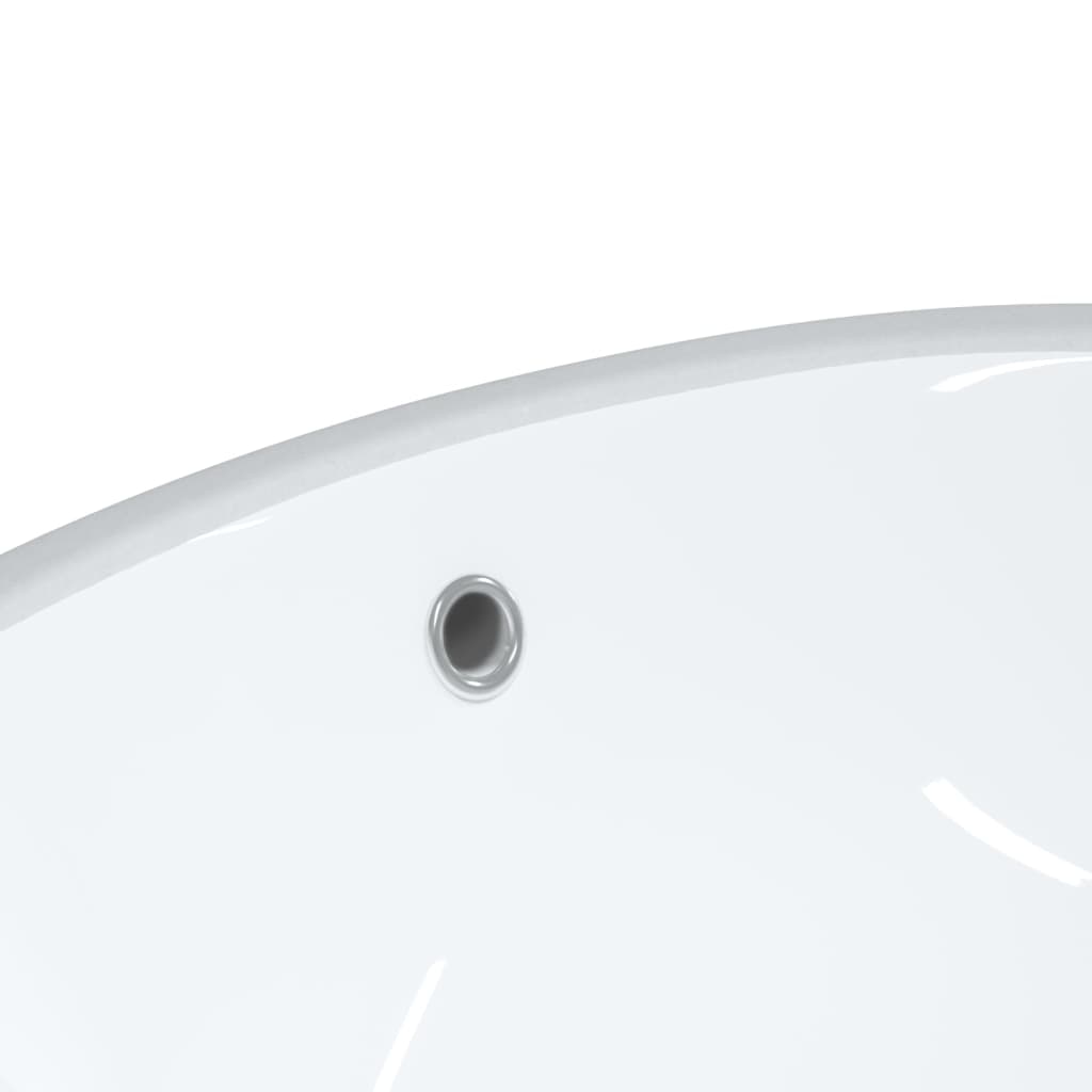  Waschbecken Weiß 49x40,5x21 cm Oval Keramik