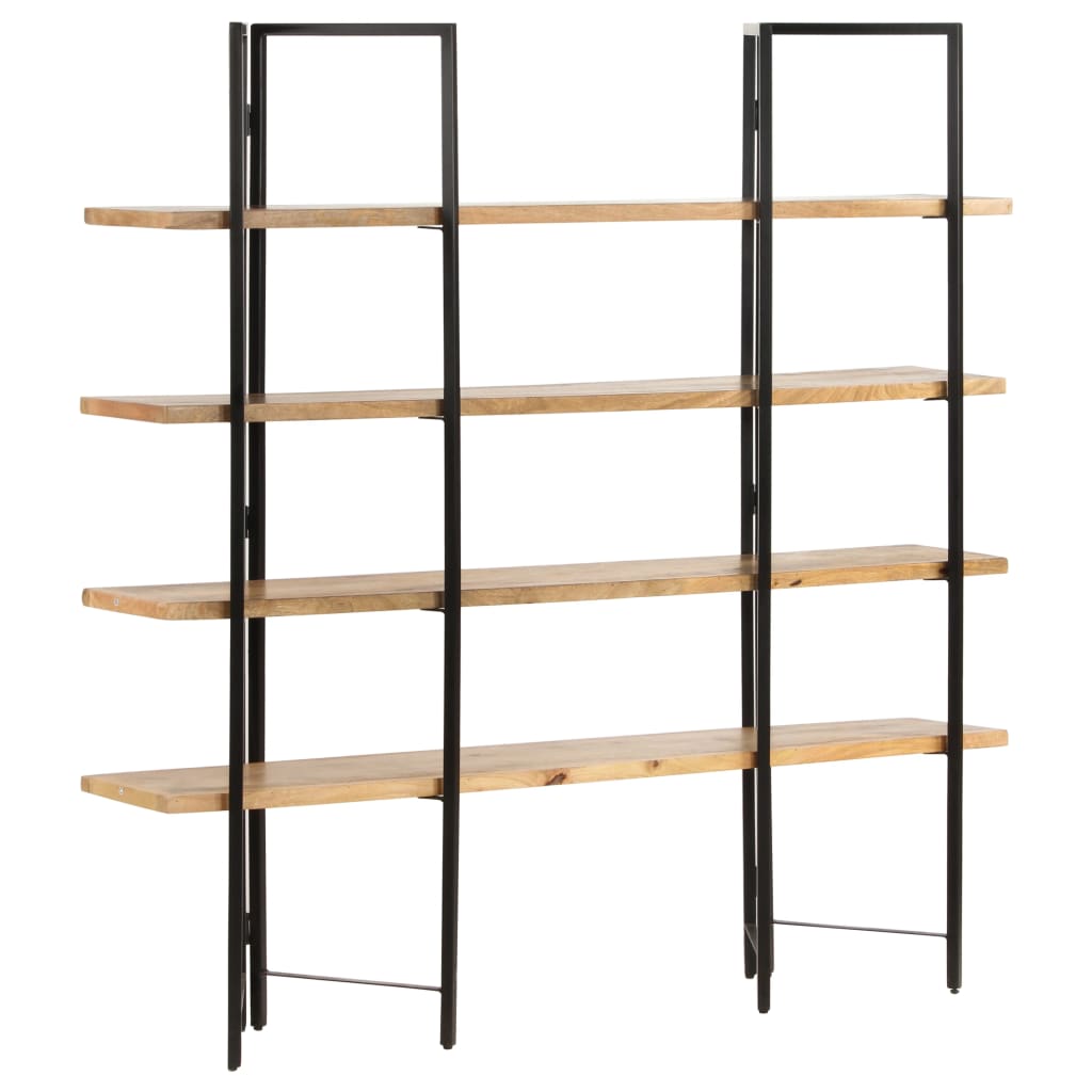  Bücherregal mit 4 Regalböden 160x35x160 cm Mango Massivholz