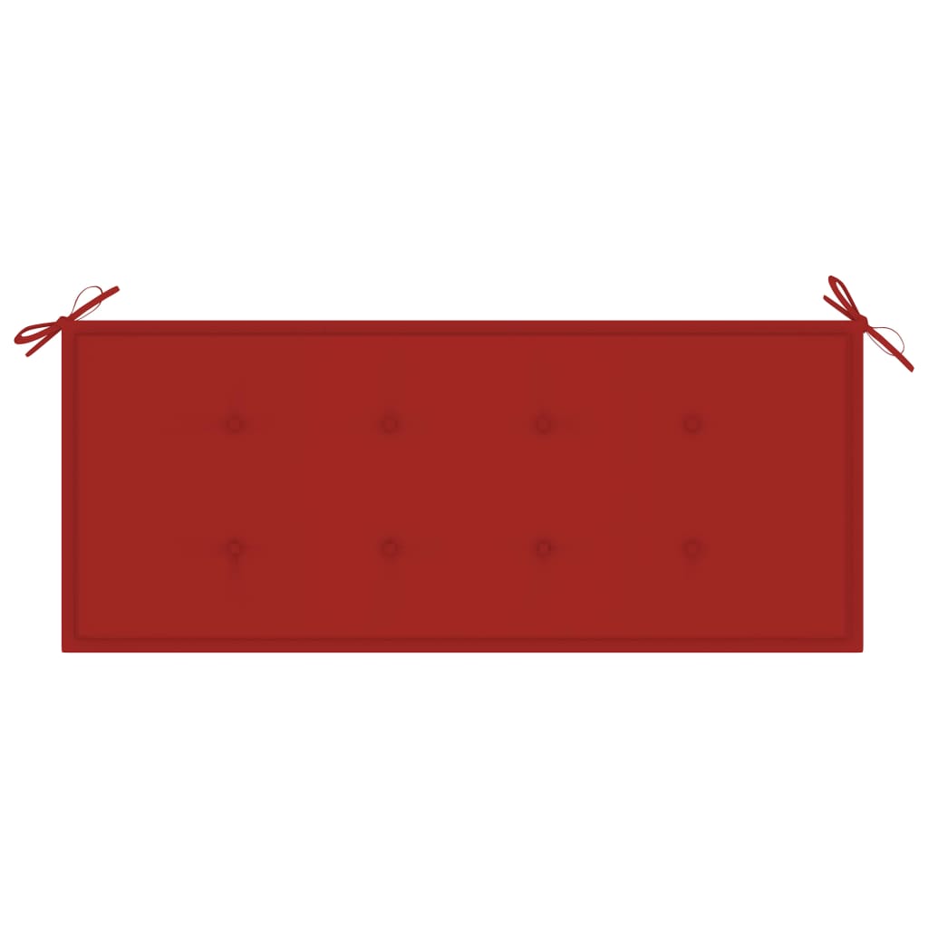  Gartenbank-Auflage Rot 120x50x3 cm Oxford-Gewebe