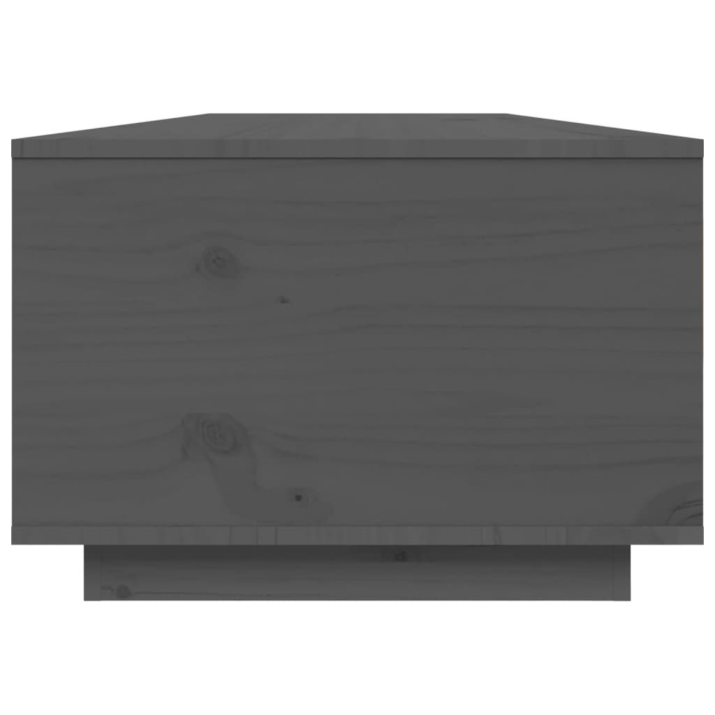  Couchtisch Grau 80x50x35,5 cm Massivholz Kiefer