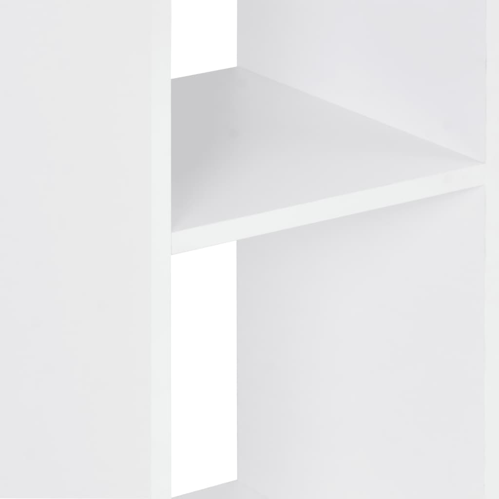  Bartisch Weiß und Sonoma-Eiche 60x60x110 cm
