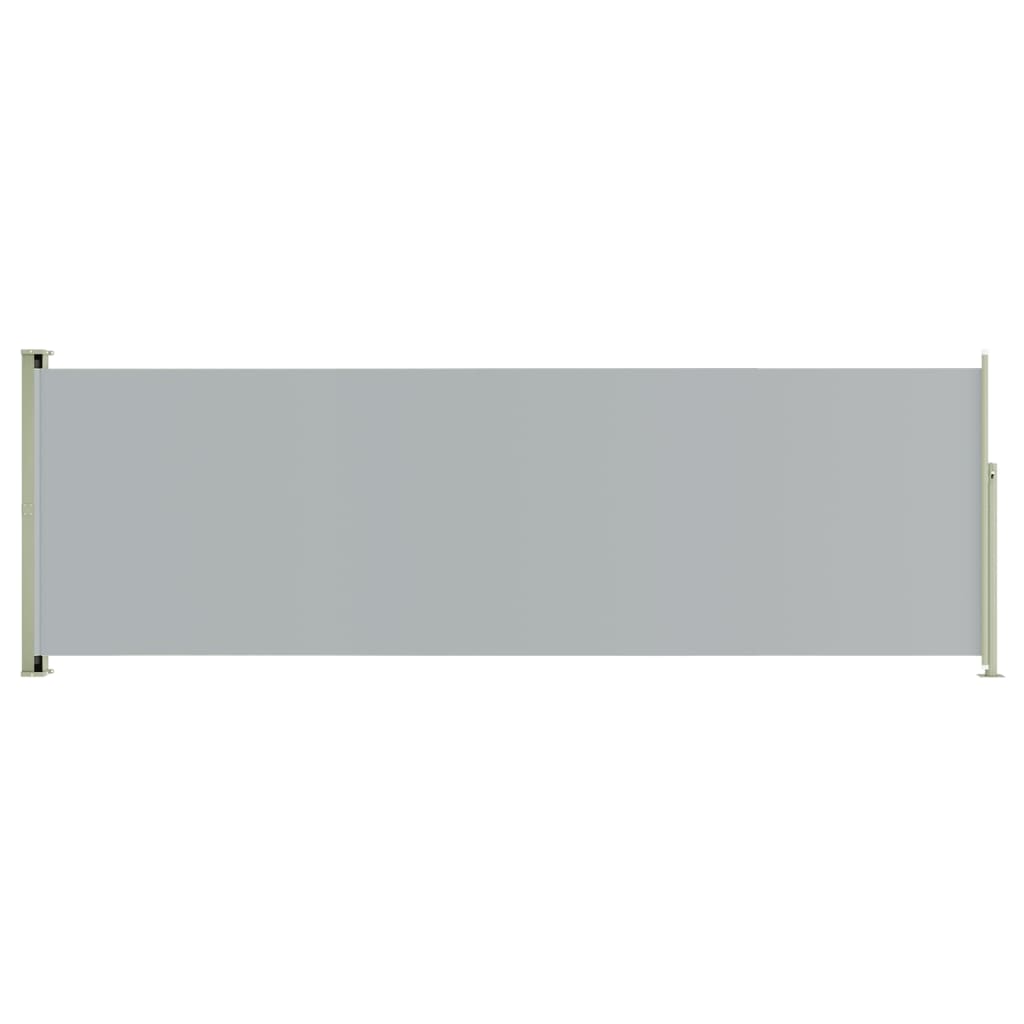  Seitenmarkise Ausziehbar 200x600 cm Grau