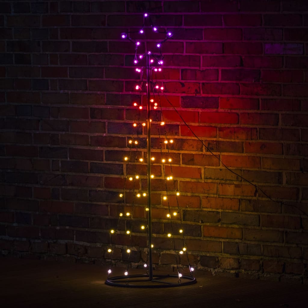HI Weihnachtsbeleuchtung Weihnachtsbaum-Alternative 62 LEDs 100 cm 