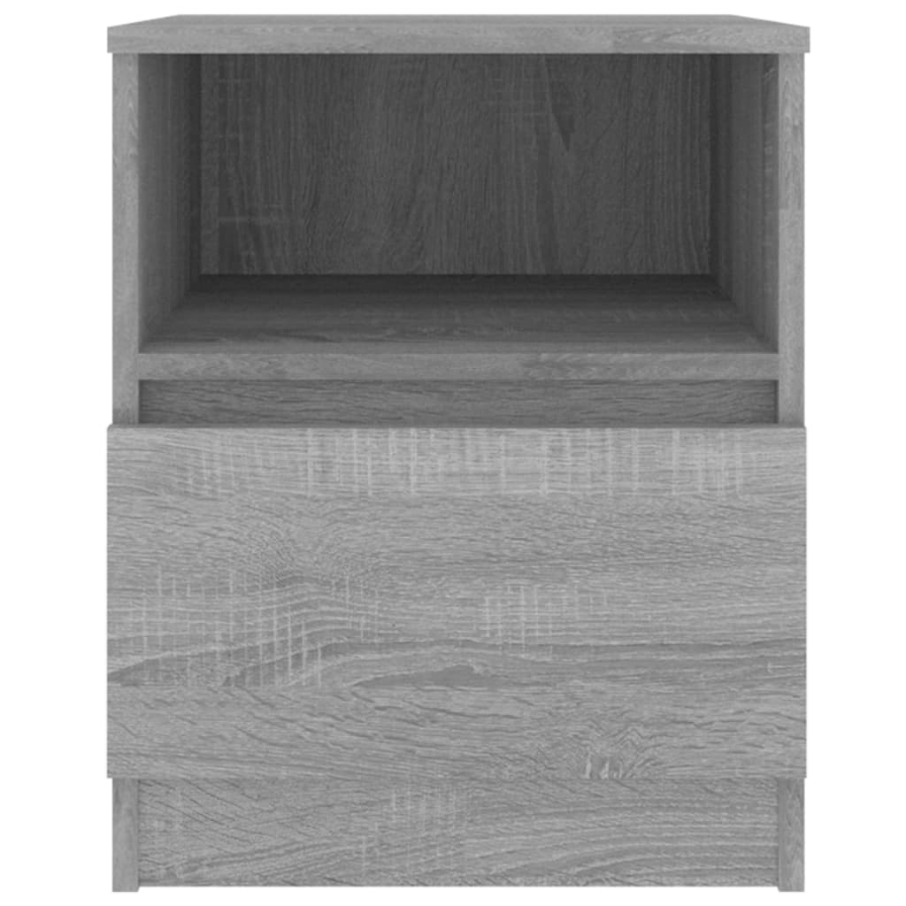  Nachttisch Grau Sonoma 40x40x50 cm Holzwerkstoff