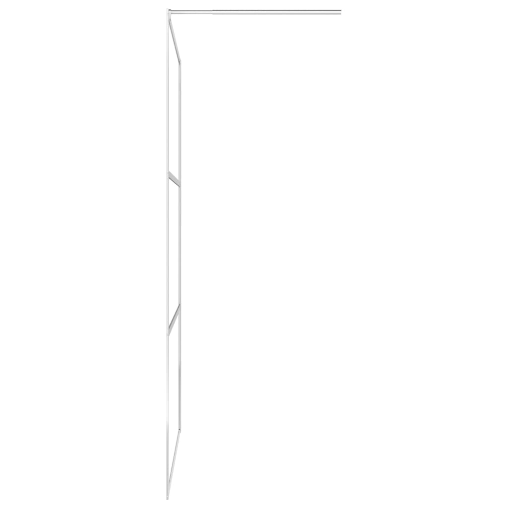  Duschwand für Begehbare Dusche mit Klarem ESG-Glas 100x195 cm 